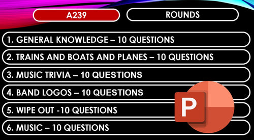 A239 Pub Quiz (16 June 2024) - PowerPoint Format