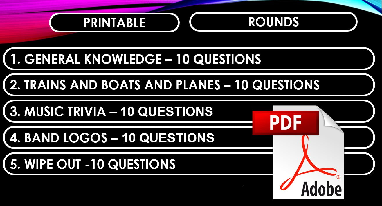 B239 Pub Quiz (16 June 2024) - Printable PDF Format