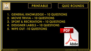 B245 Pub Quiz (28 July 2024) - Printable PDF Format