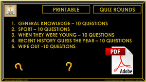 B252 Pub Quiz (15 Sept 2024) - Printable PDF Format