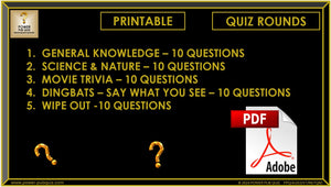 B253 Pub Quiz (22 Sept 2024) - Printable PDF Format