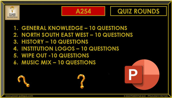 A254 Pub Quiz (29 Sept 2024) - PowerPoint Format