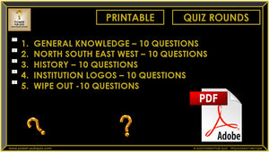 B254 Pub Quiz (29 Sept 2024) - Printable PDF Format