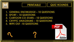 B256 Pub Quiz (13 Oct 2024) - Printable PDF Format