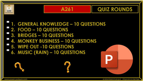 A261 Pub Quiz (17 Nov 2024) - PowerPoint Format