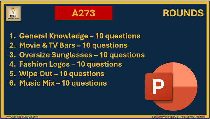 A273 Pub Quiz (09 Feb 2025) - PowerPoint Format