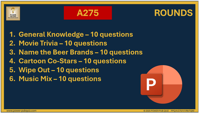 A275 Pub Quiz (23 Feb 2025) - PowerPoint Format