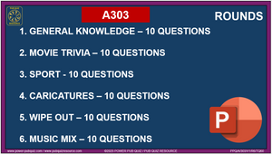 A303 Pub Quiz (07 Sept 2025) - PowerPoint Format